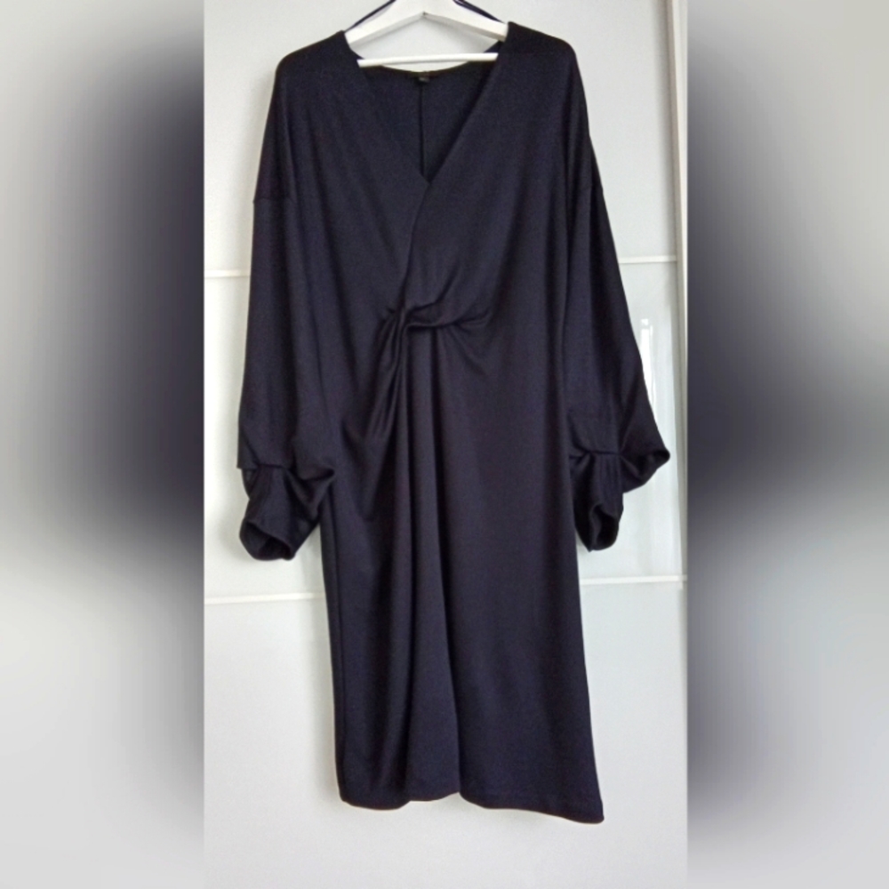 Cos Navy Blue Ponte Knit Dress